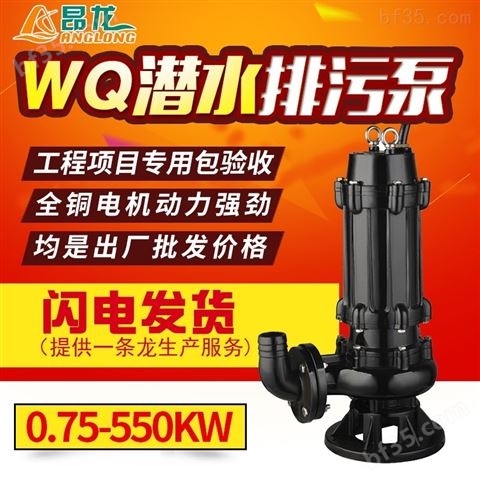现货直销WQ型潜水无堵塞排污泵  污水提升泵