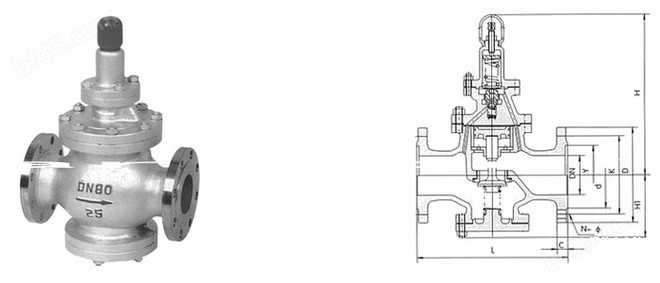 蒸汽减压阀图片和结构图