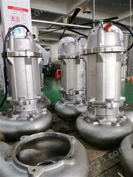 三相不锈钢潜水电泵 高扬程污水排污泵3kw